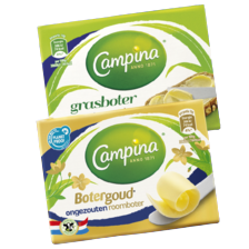 Campina botergoud roomboter of grasboter